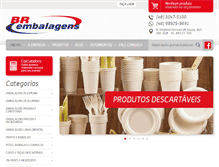 Tablet Screenshot of brembalagens.com